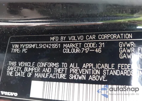 2017 Volvo S60 T5 Dynamic из США, поврежденный, VIN YV126MFL5H2421951